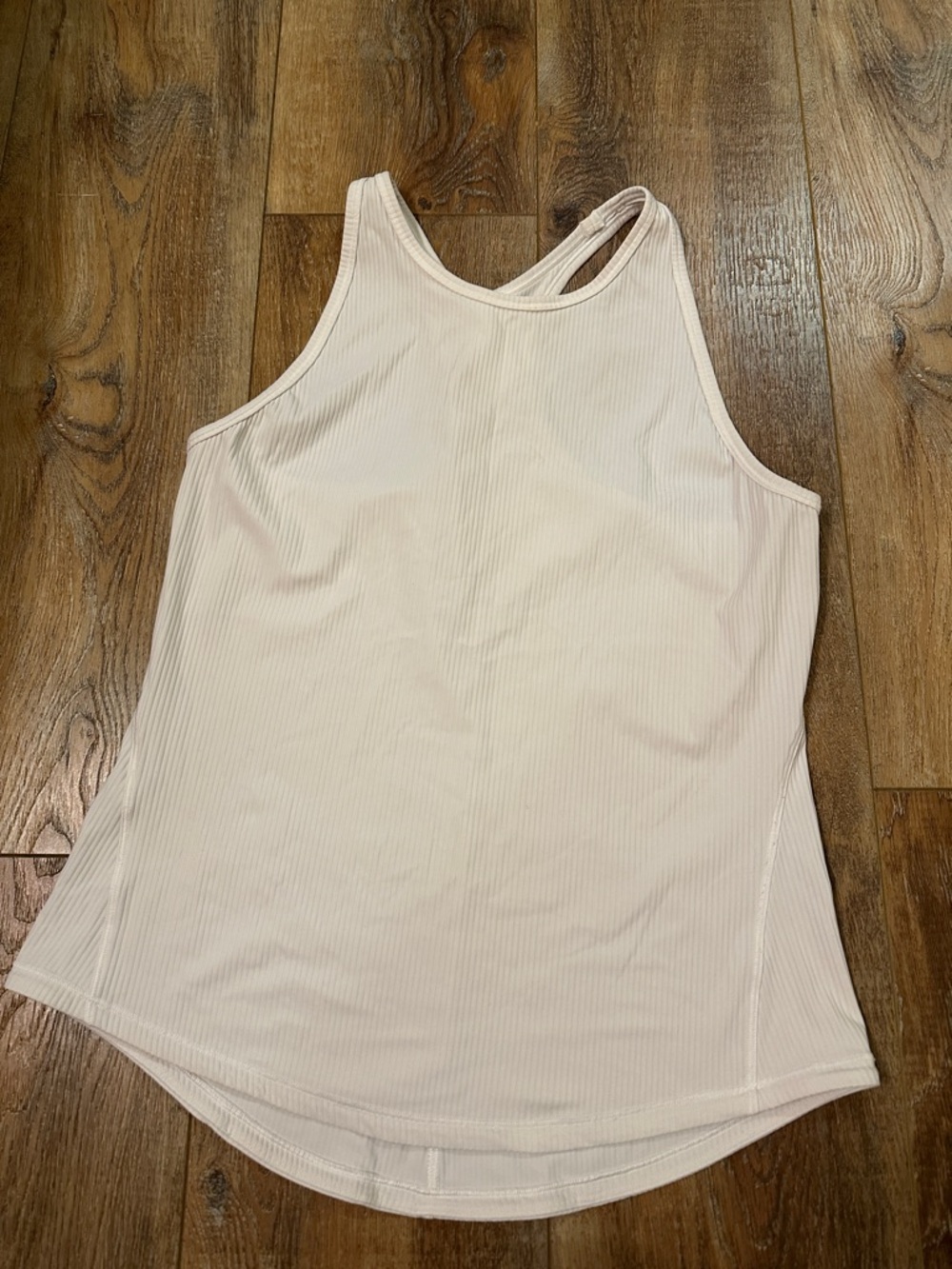 lululemon athletica white size 8 Ribbed Racerback Tank - Picture 4 of 6